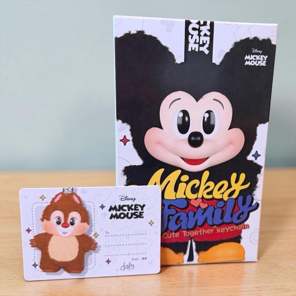 Pop Mart Disney Mickey Family Cute Together Plush Keychain- Confirmed Dale